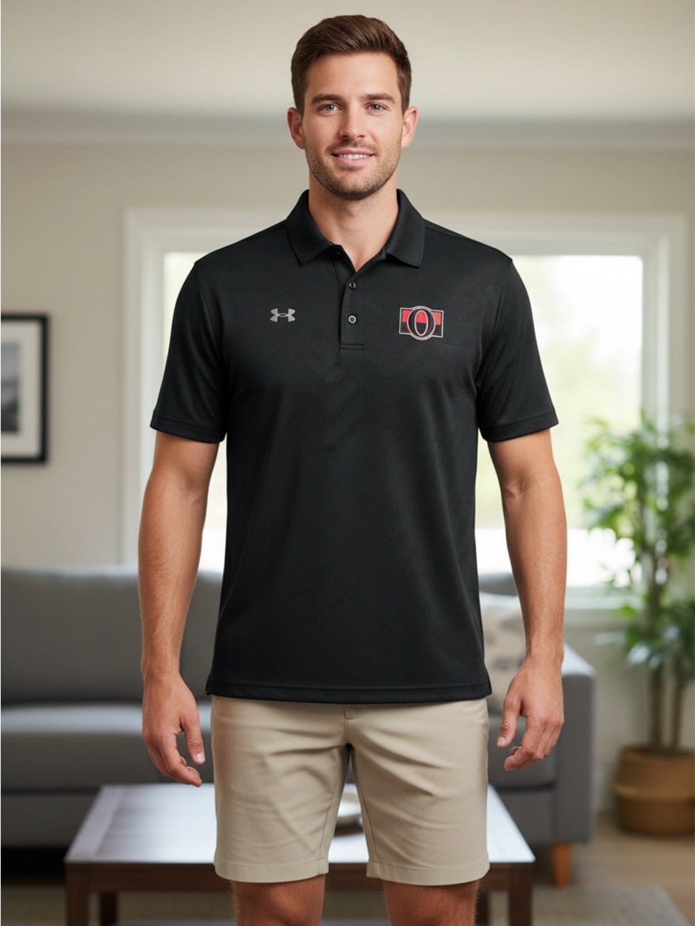 Ottawa Senators Under Armour Men’s Black Polo